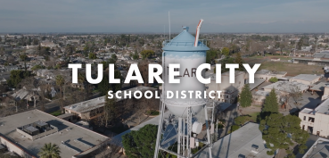 Tulare water tower from drone footage
